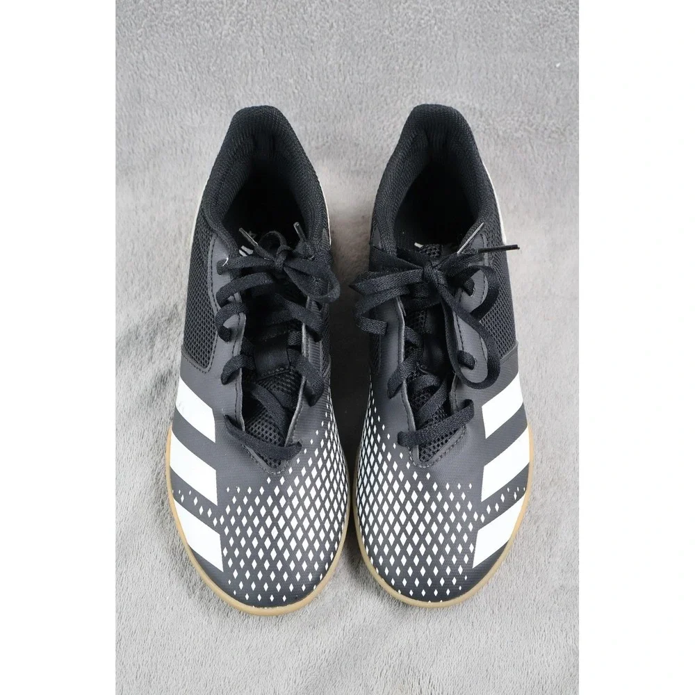 Mens Adidas Predator Shoes Size 5 Black Indoor Soccer Low Top Sneaker FW9224